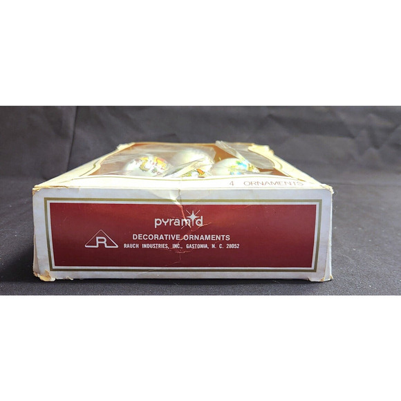 Vintage Pyramid Satin Nursery Rhymes Ornaments Set of 4 - Picture 5 of 9